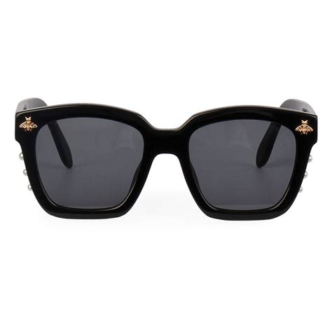 gucci black sunglasses with bee